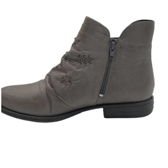 Miz Mooz Leather Ankle Boots Limit Graphite size 6.5 women - Picture 8 of 9